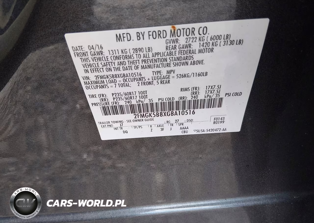 2016 Ford Flex Se VIN:2FMGK5B8XGBA10516 - 9