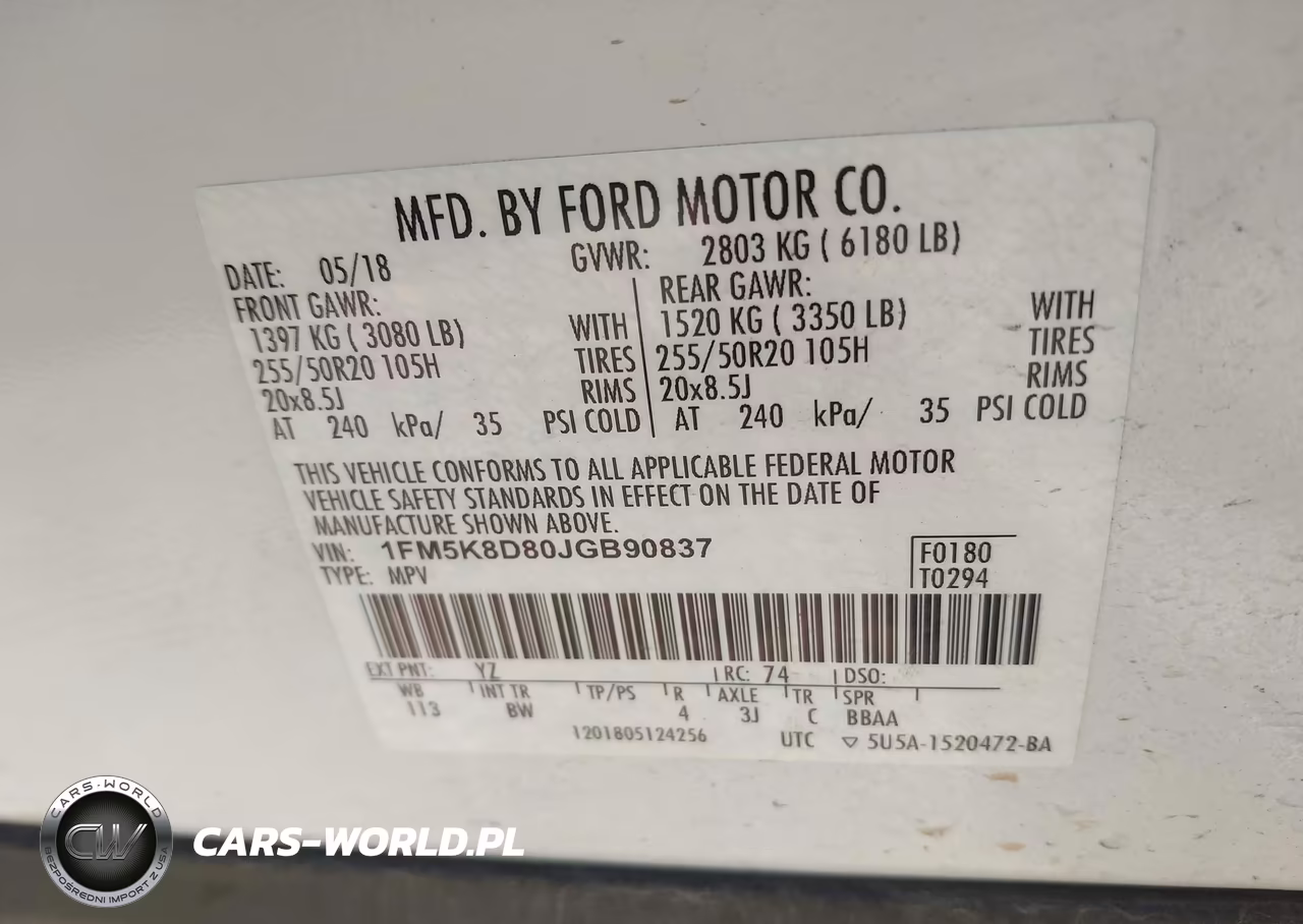 2018 Ford Explorer Xlt VIN:1FM5K8D80JGB90837 - 9