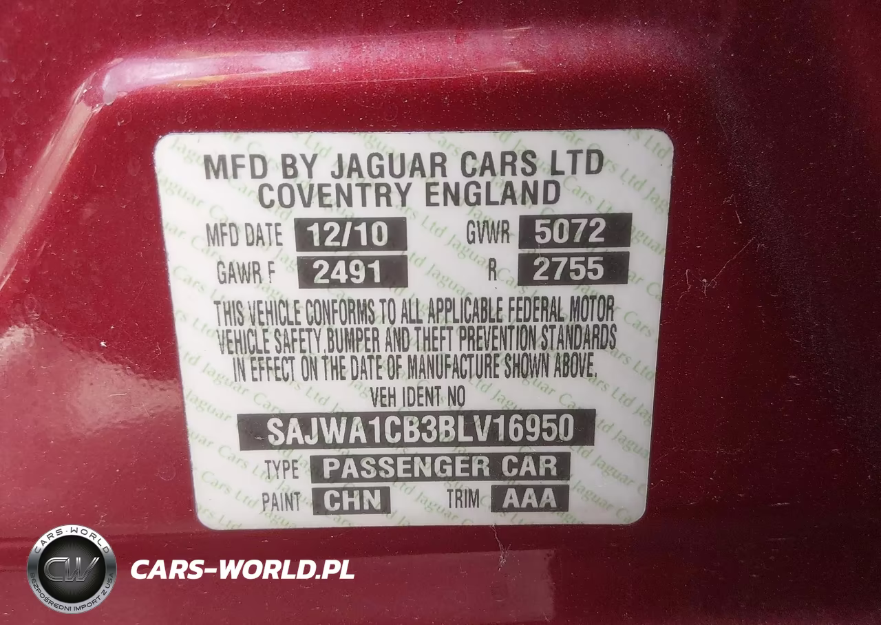 2011 Jaguar Xj VIN:SAJWA1CB3BLV16950 - 9