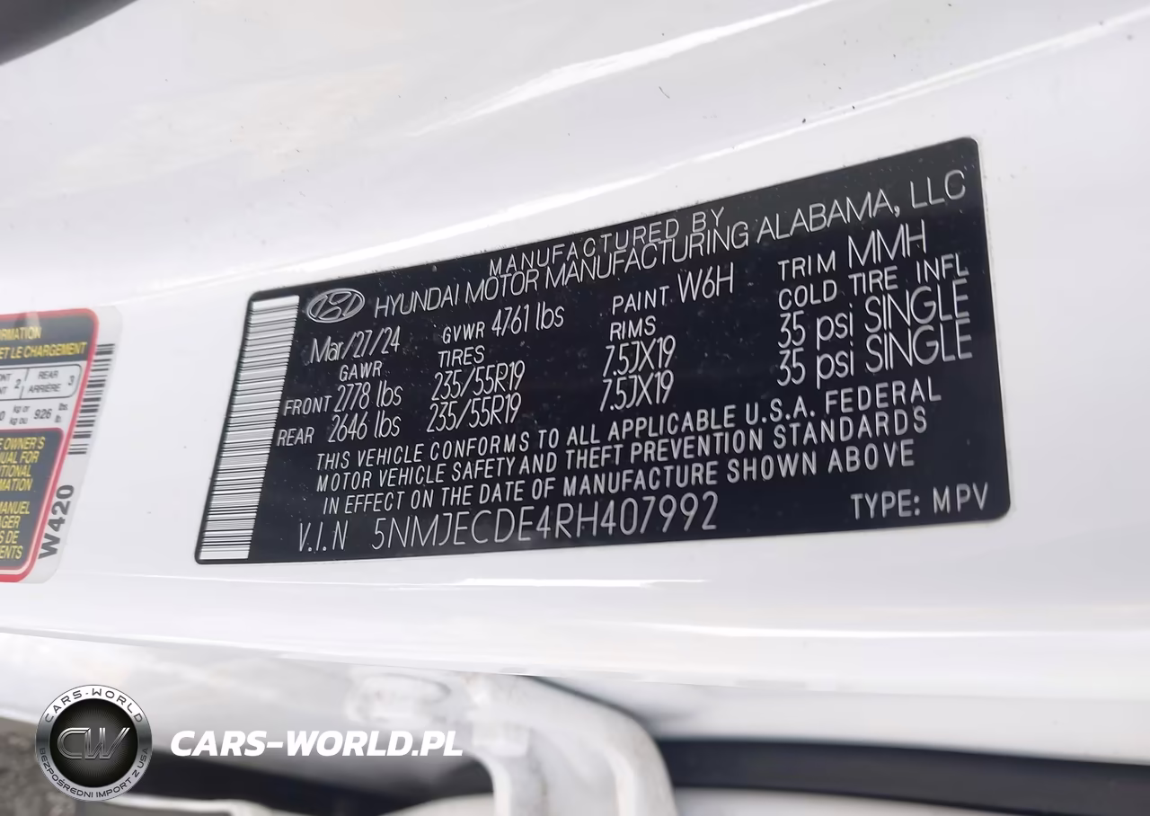 2024 Hyundai Tucson Limited VIN:5NMJECDE4RH407992 - 9