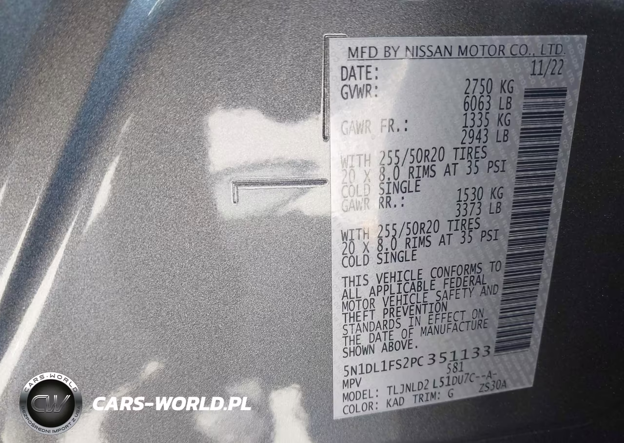 2023 Infiniti Qx60 Luxe Awd VIN:5N1DL1FS2PC351133 - 9