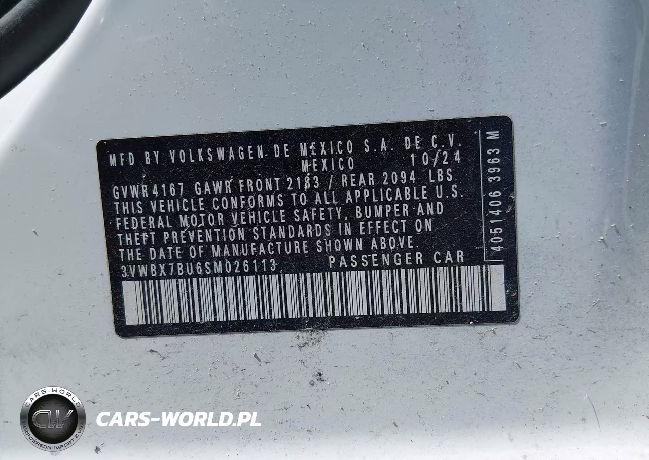 2025 Volkswagen Jetta 1.5T Sport VIN:3VWBX7BU6SM026113 - 7
