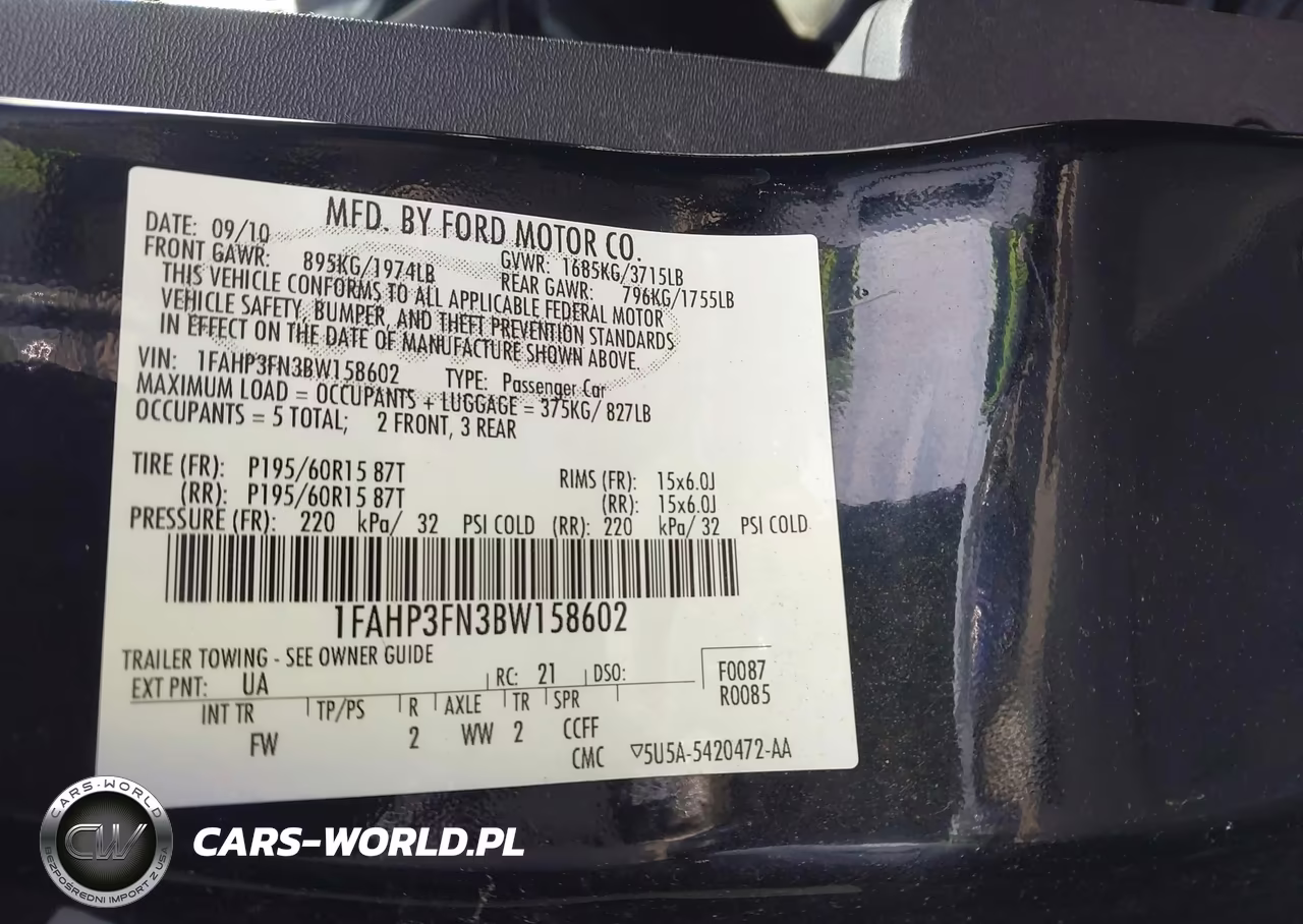 2011 Ford Focus Se VIN:1FAHP3FN3BW158602 - 9