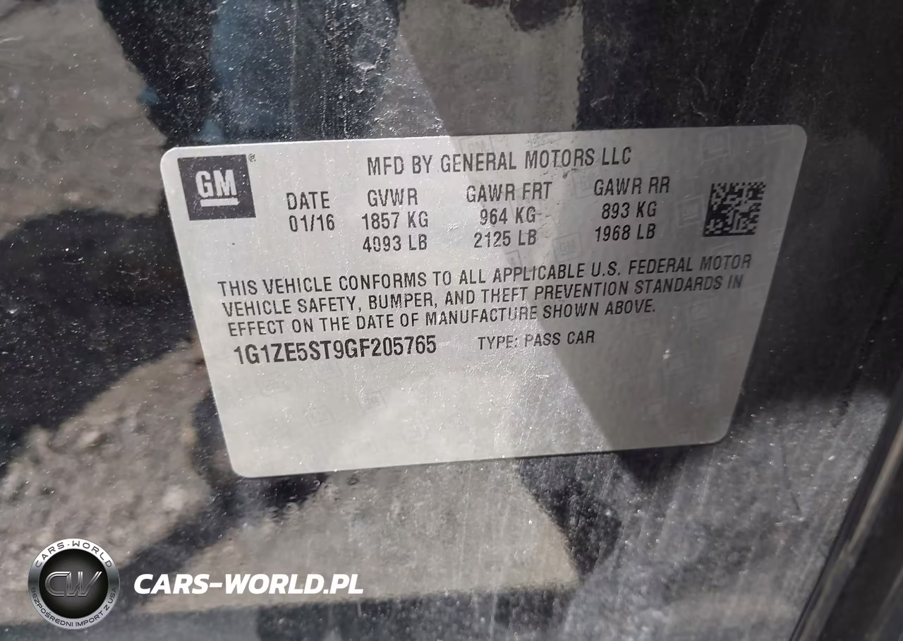 2016 Chevrolet Malibu 1Lt VIN:1G1ZE5ST9GF205765 - 9
