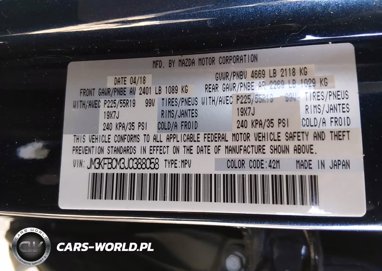 2018 Mazda Cx-5 Touring VIN:JM3KFBCM3J0388058 - 9