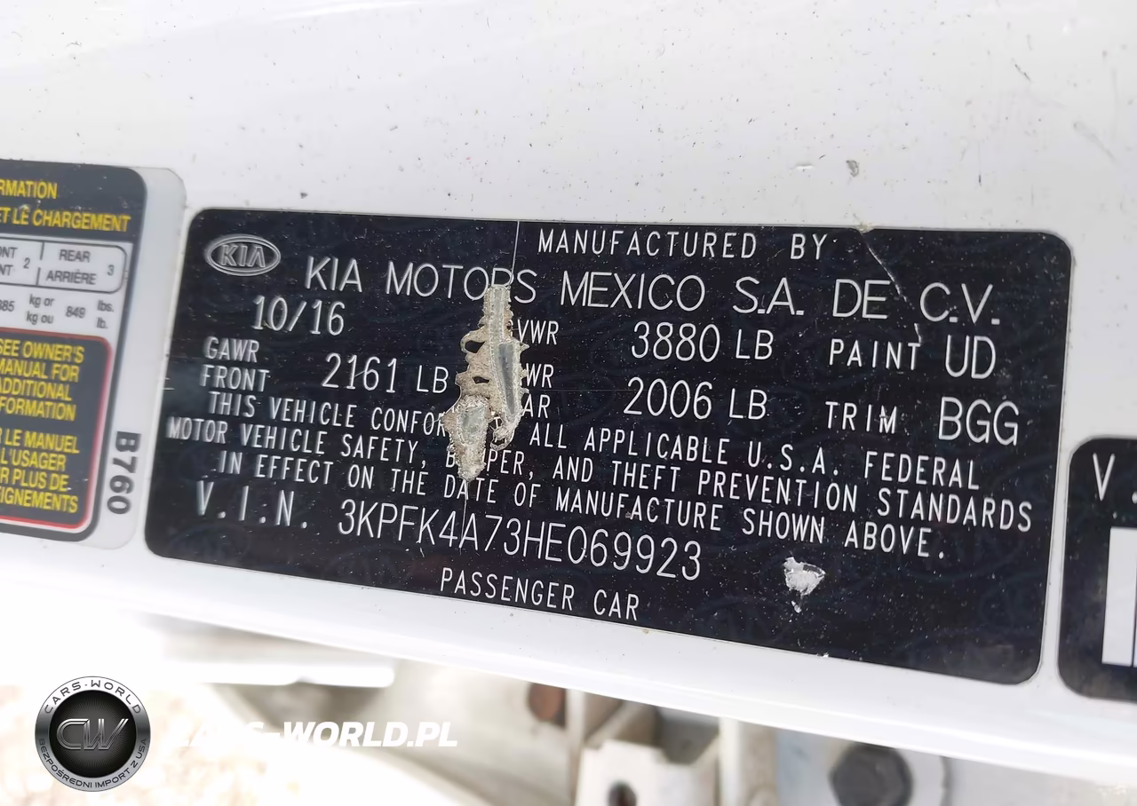 2017 Kia Forte Lx VIN:3KPFK4A73HE069923 - 9