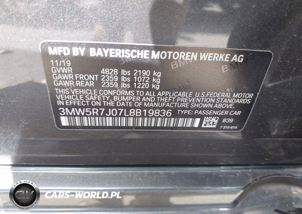 2020 BMW 330I xDrive VIN:3MW5R7J07L8B19836 - 9