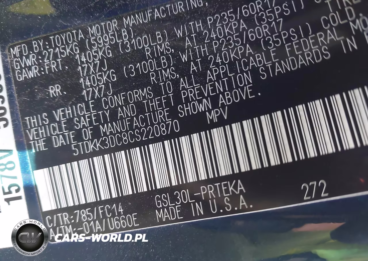 2012 Toyota Sienna Le V6 8 Passenger VIN:5TDKK3DC8CS220870 - 9