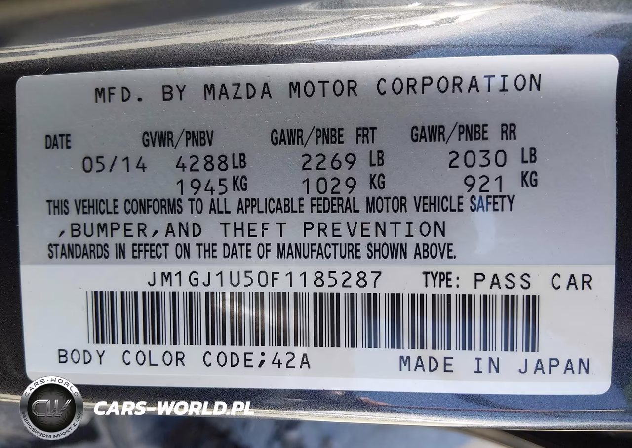 2015 Mazda Mazda6 I Sport VIN:JM1GJ1U50F1185287 - 9