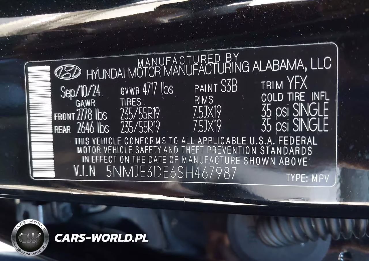 2025 Hyundai Tucson Limited VIN:5NMJE3DE6SH467987 - 9