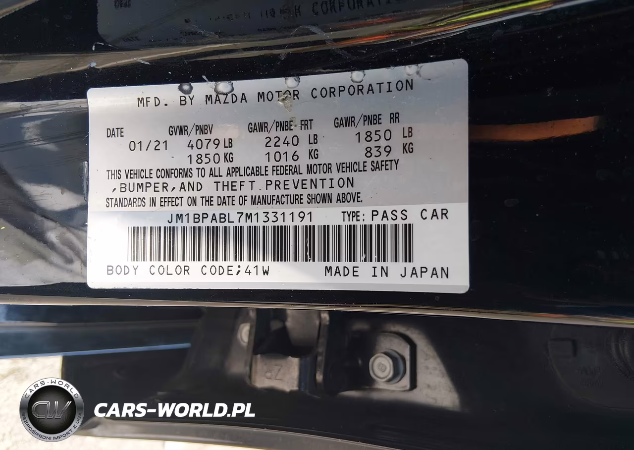 2021 Mazda Mazda3 Select VIN:JM1BPABL7M1331191 - 9