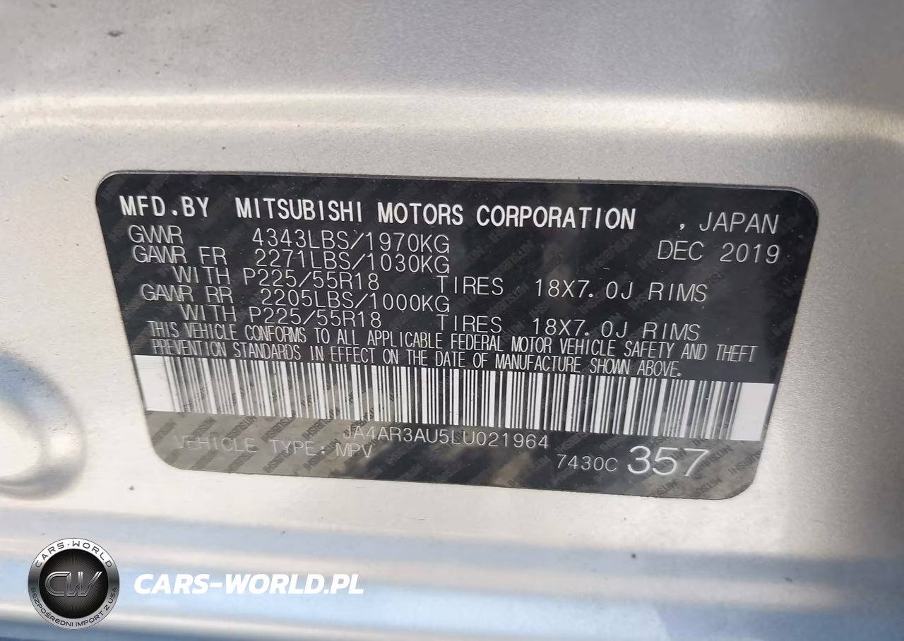 2020 Mitsubishi Outlander Sport 2.0 Se VIN:JA4AR3AU5LU021964 - 9
