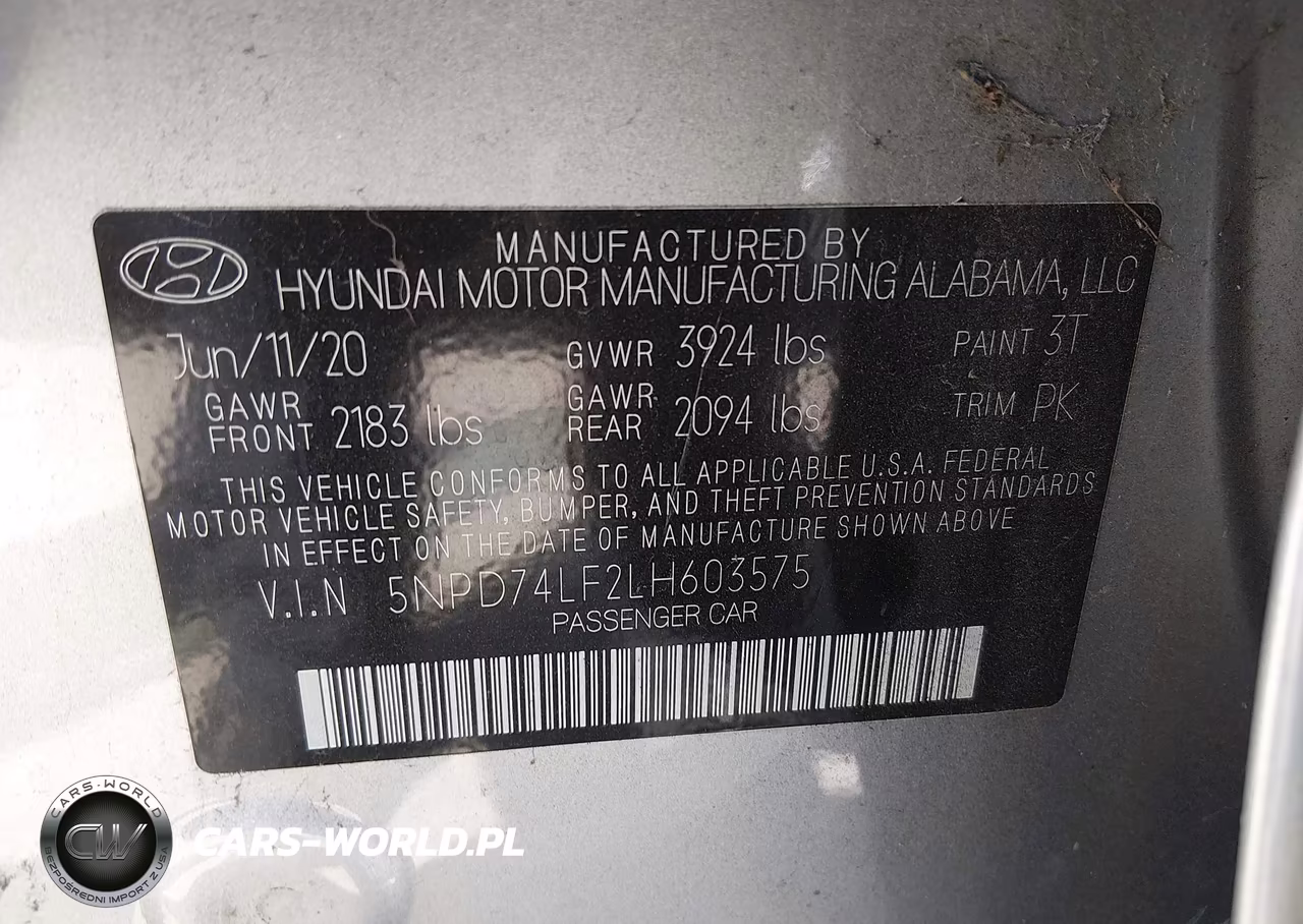 2020 Hyundai Elantra Se VIN:5NPD74LF2LH603575 - 9