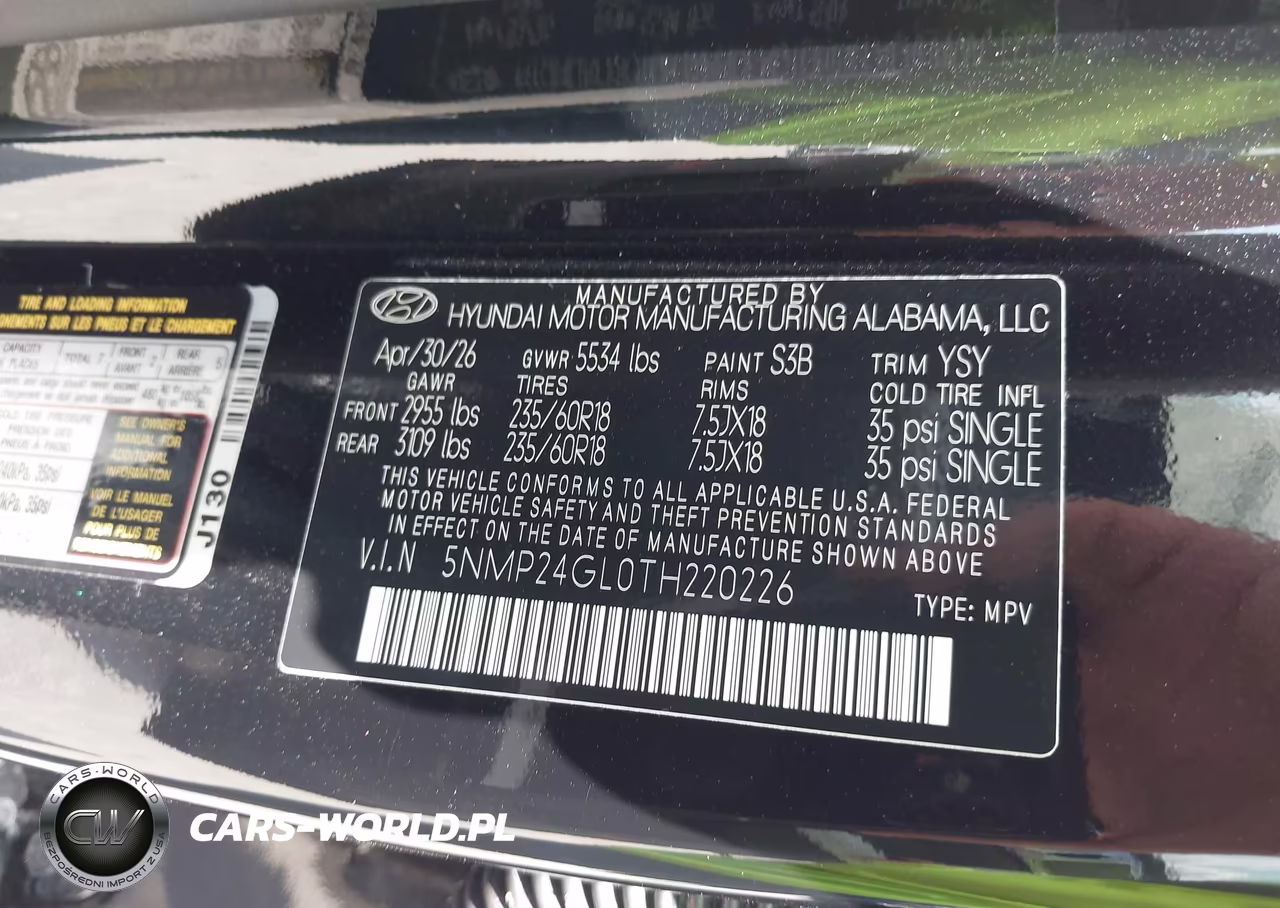 2026 Hyundai Santa Fe Sel VIN:5NMP24GL0TH220226 - 9