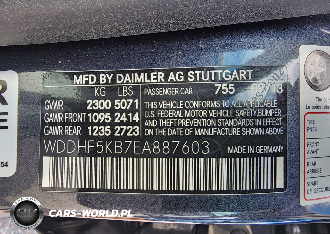 2014 Mercedes-Benz E 350 VIN:WDDHF5KB7EA887603 - 9