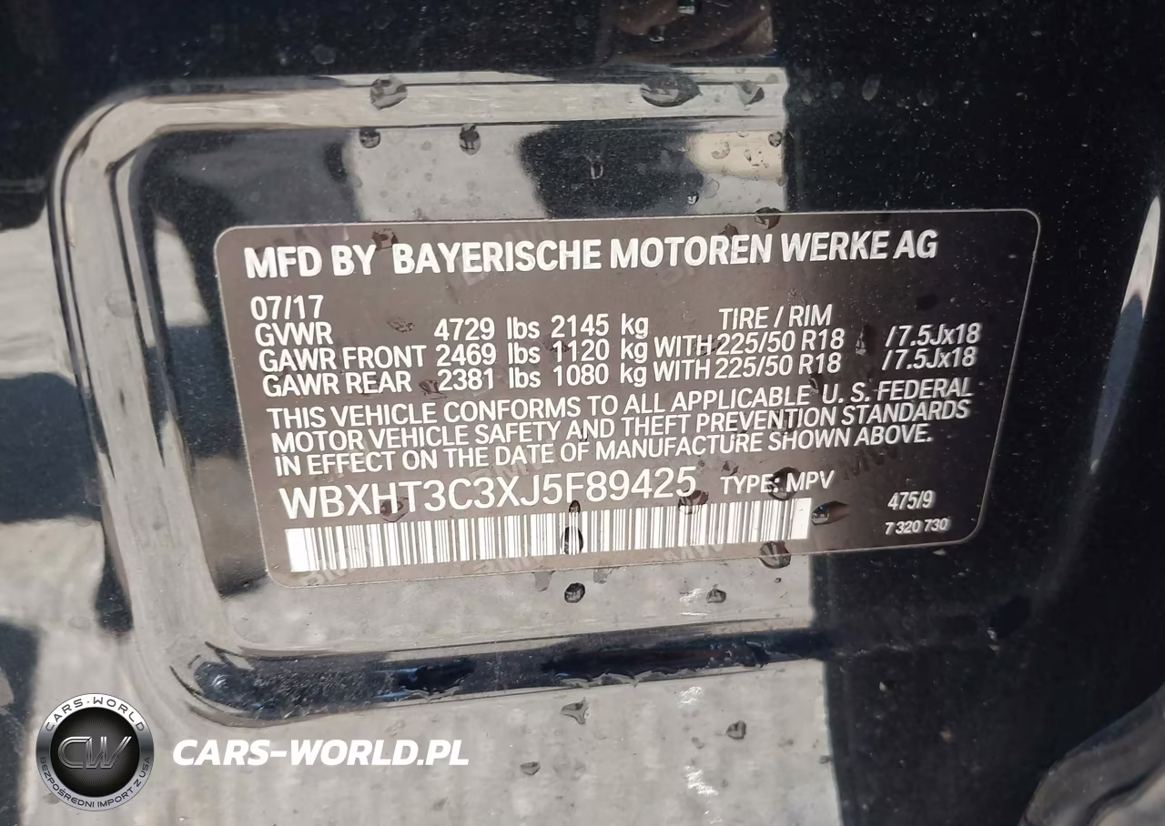 2018 BMW X1 xDrive28I VIN:WBXHT3C3XJ5F89425 - 9