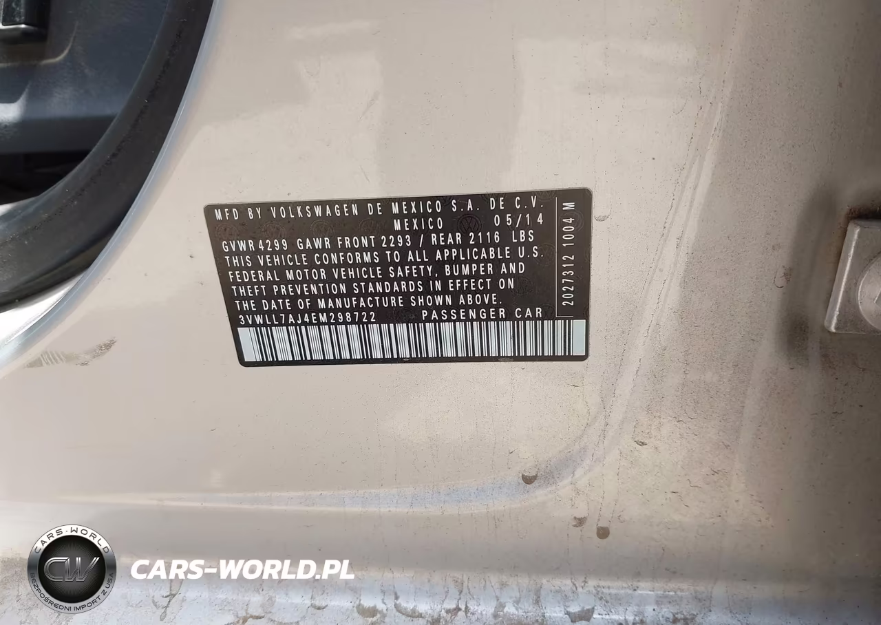 2014 Volkswagen Jetta 2.0L Tdi VIN:3VWLL7AJ4EM298722 - 9