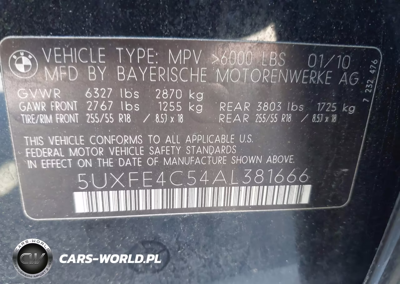 2010 BMW X5 xDrive30I VIN:5UXFE4C54AL381666 - 9