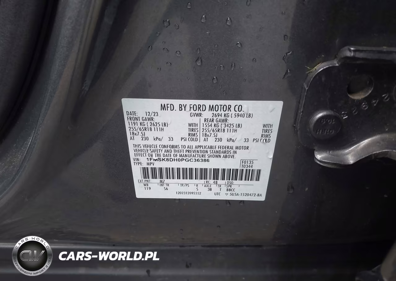 2023 Ford Explorer Xlt VIN:1FMSK8DH0PGC36386 - 9