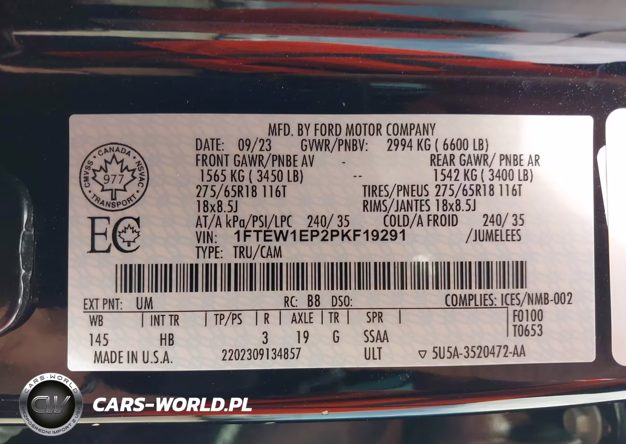 2023 Ford F-150 Lariat VIN:1FTEW1EP2PKF19291 - 9