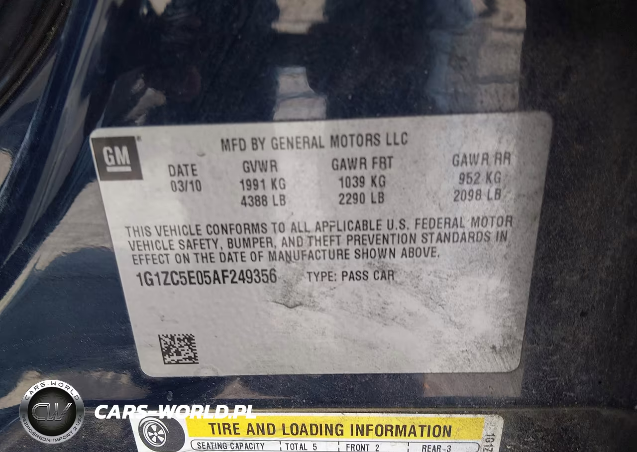 2010 Chevrolet Malibu Lt VIN:1G1ZC5E05AF249356 - 9