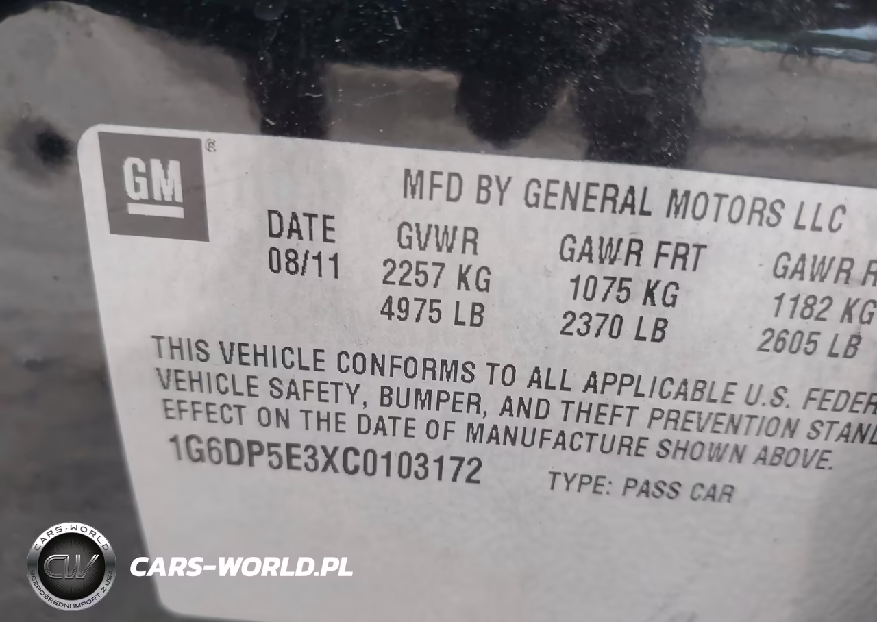 2012 Cadillac Cts Premium VIN:1G6DP5E3XC0103172 - 9