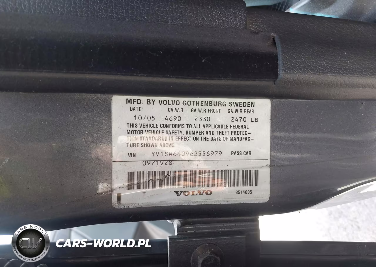 2006 Volvo V70 2.4 VIN:YV1SW640962556979 - 9