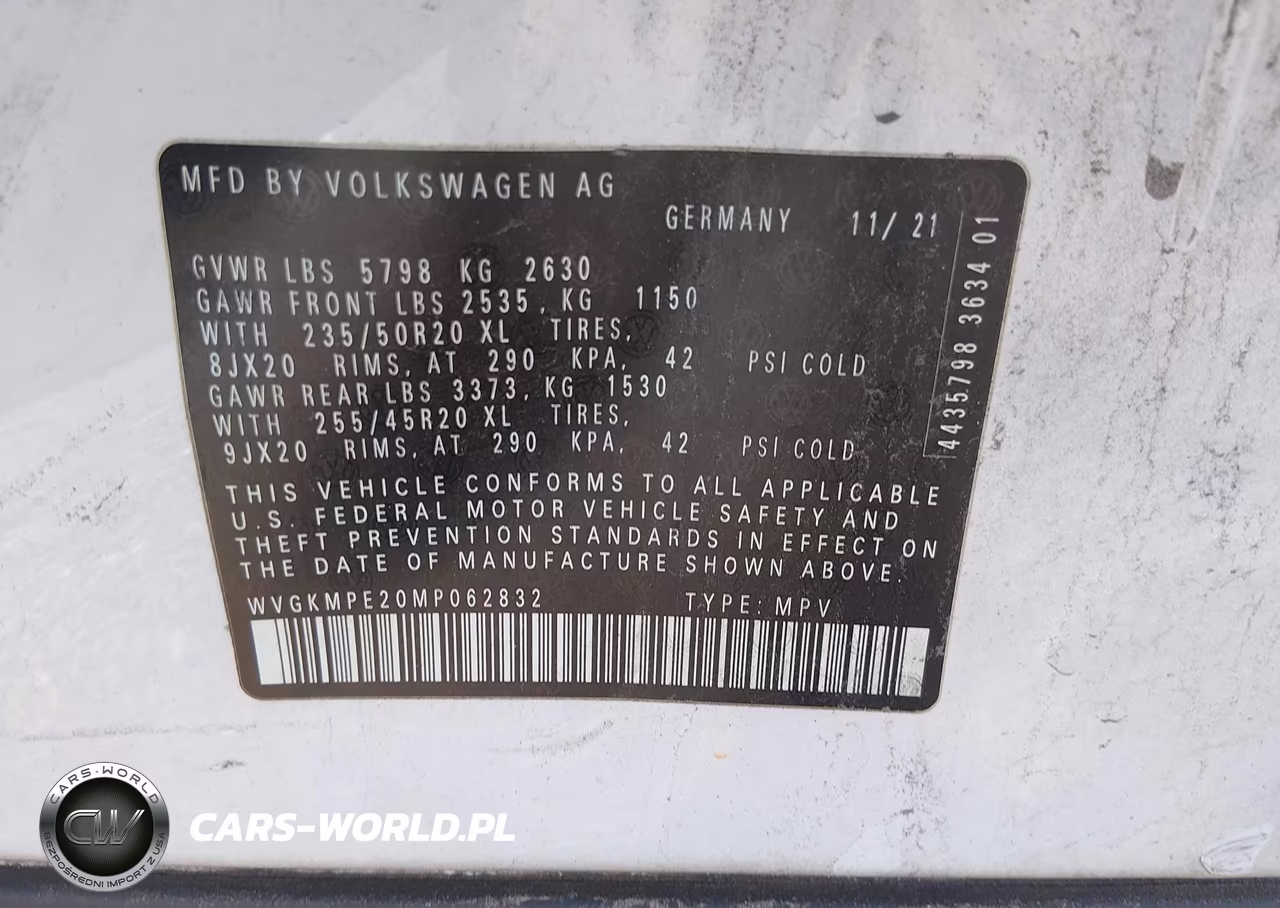 2021 Volkswagen Id.4 Pro S VIN:WVGKMPE20MP062832 - 9
