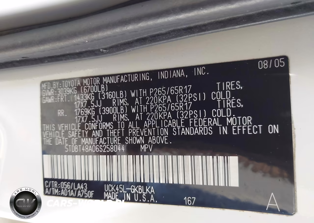 2006 Toyota Sequoia Limited V8 VIN:5TDBT48A06S258044 - 9