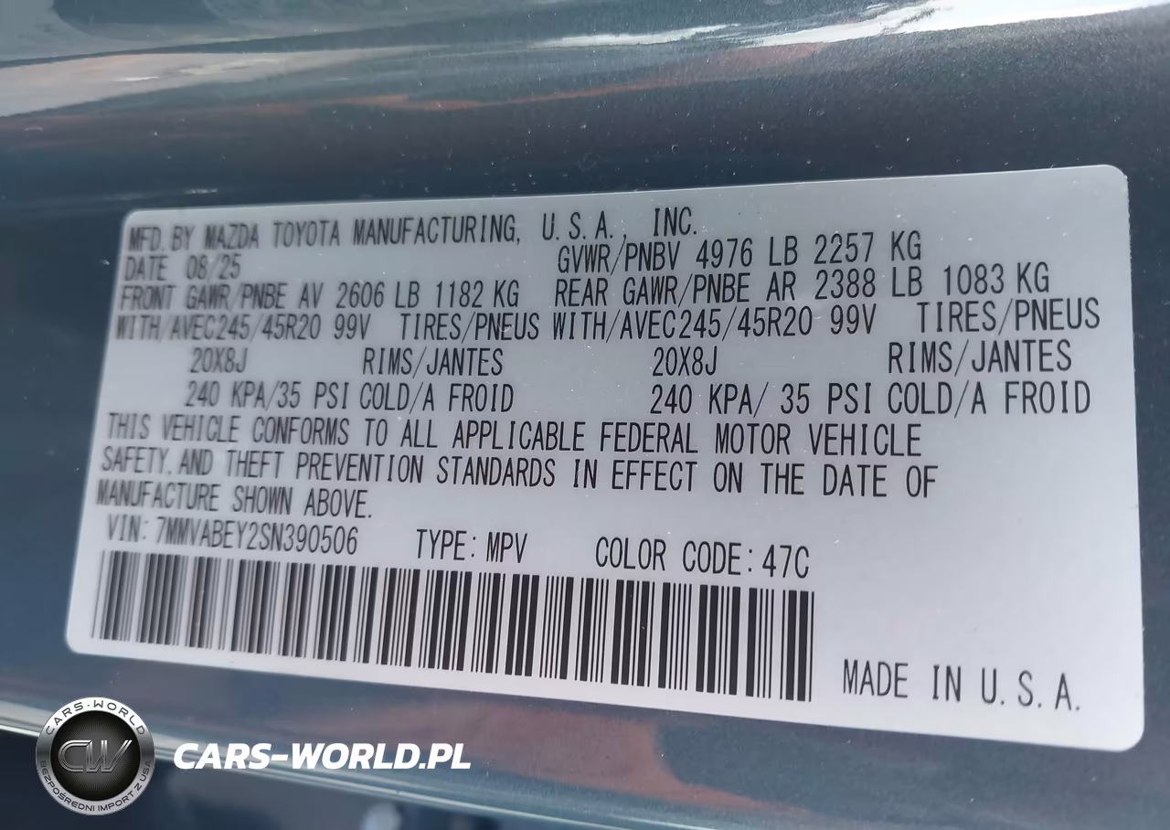 2025 Mazda Cx-50 2.5 Turbo Premium Plus Package VIN:7MMVABEY2SN390506 - 9