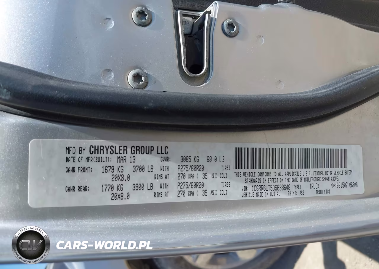 2013 Dodge Ram 1500 VIN:1C6RR6LT5DS633648 - 9