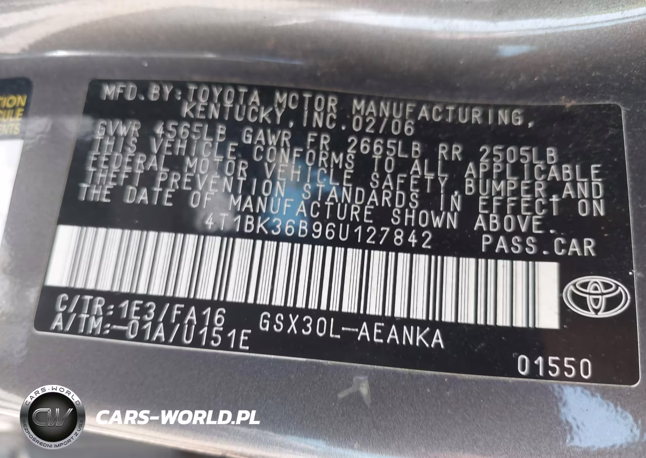 2006 Toyota Avalon Xl VIN:4T1BK36B96U127842 - 9