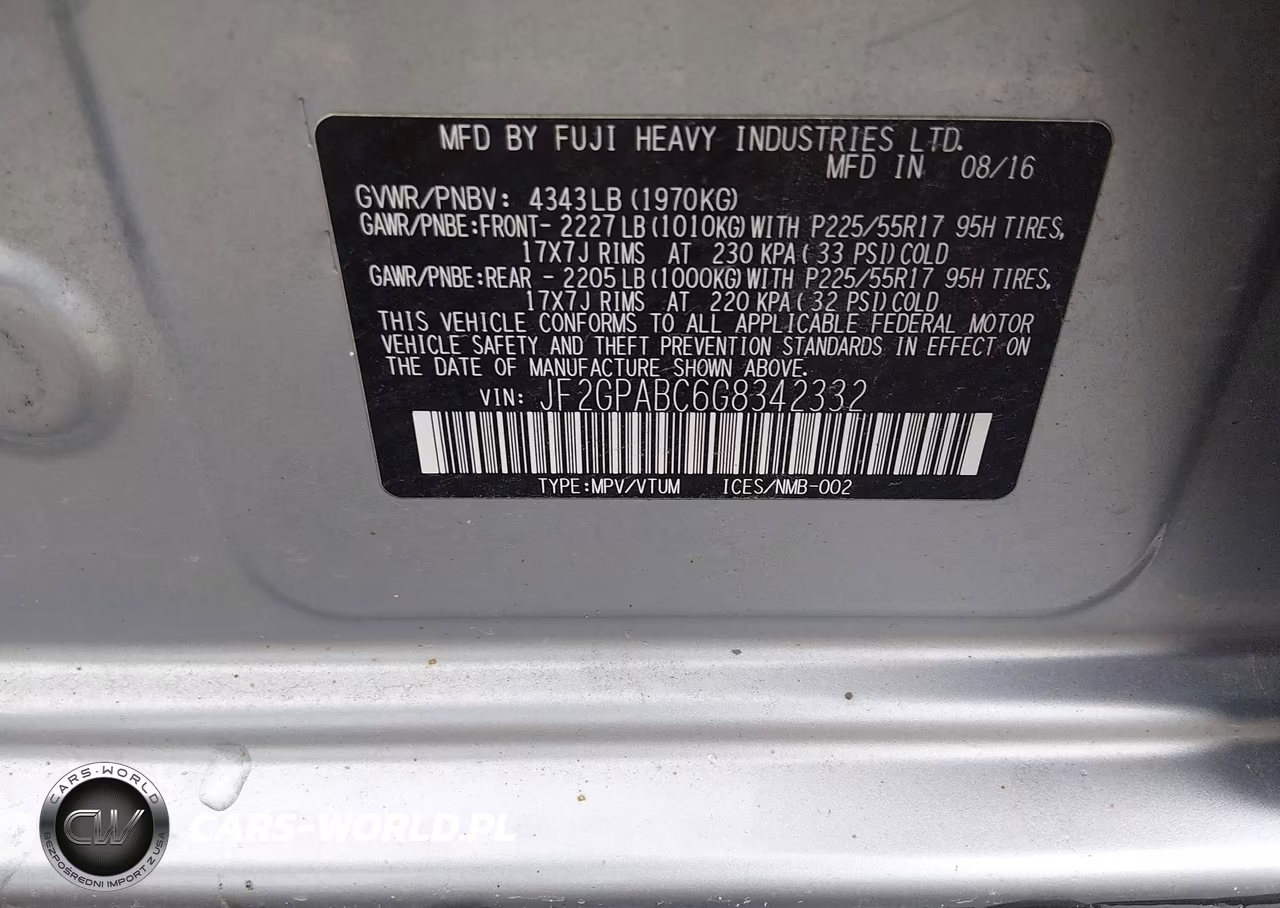 2016 Subaru Crosstrek 2.0I Premium VIN:JF2GPABC6G8342332 - 9