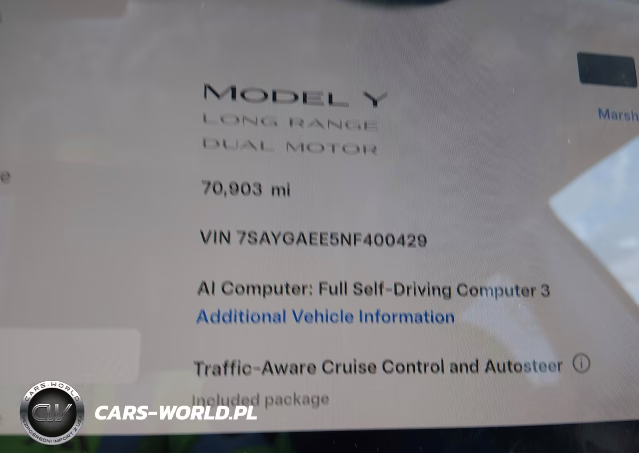 2022 Tesla Model Y Long Range Dual Motor All-Wheel Drive VIN:7SAYGAEE5NF400429 - 14