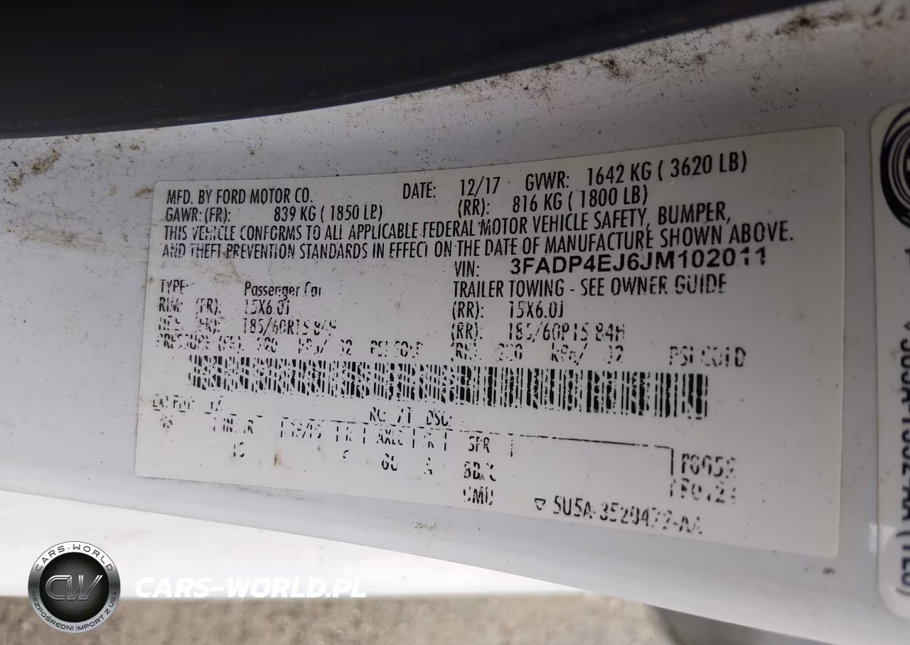 2018 Ford Fiesta Se VIN:3FADP4EJ6JM102011 - 9