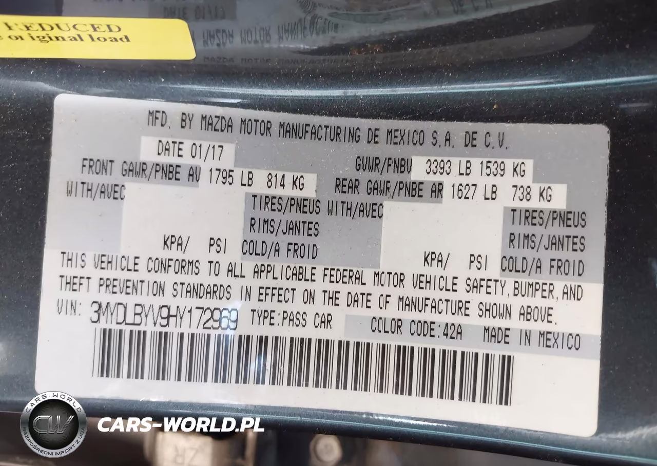 2017 Toyota Yaris Ia VIN:3MYDLBYV9HY172969 - 9