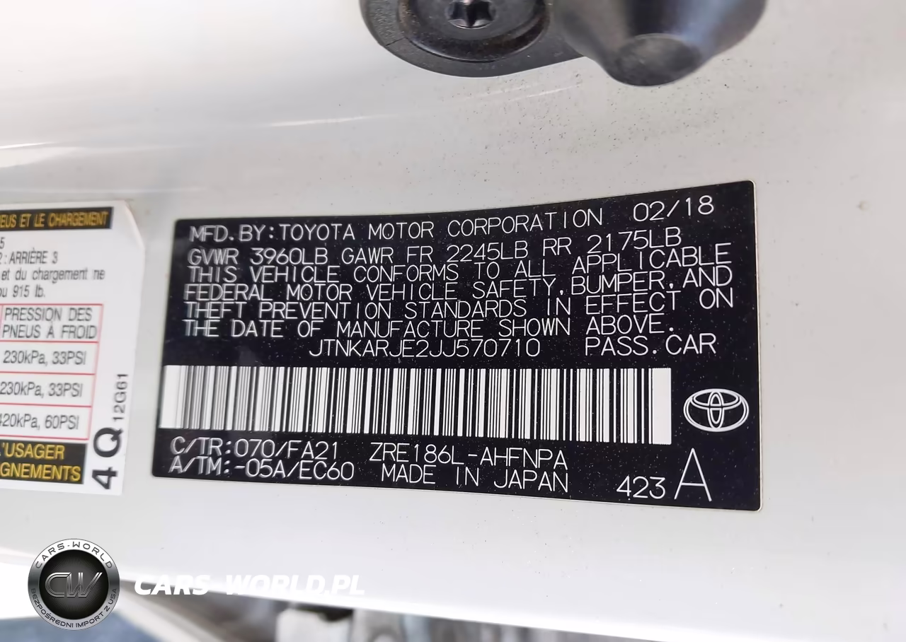 2018 Toyota Corolla Im VIN:JTNKARJE2JJ570710 - 9