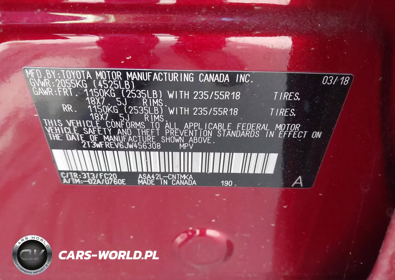 2018 Toyota Rav4 Adventure VIN:2T3WFREV6JW456308 - 9