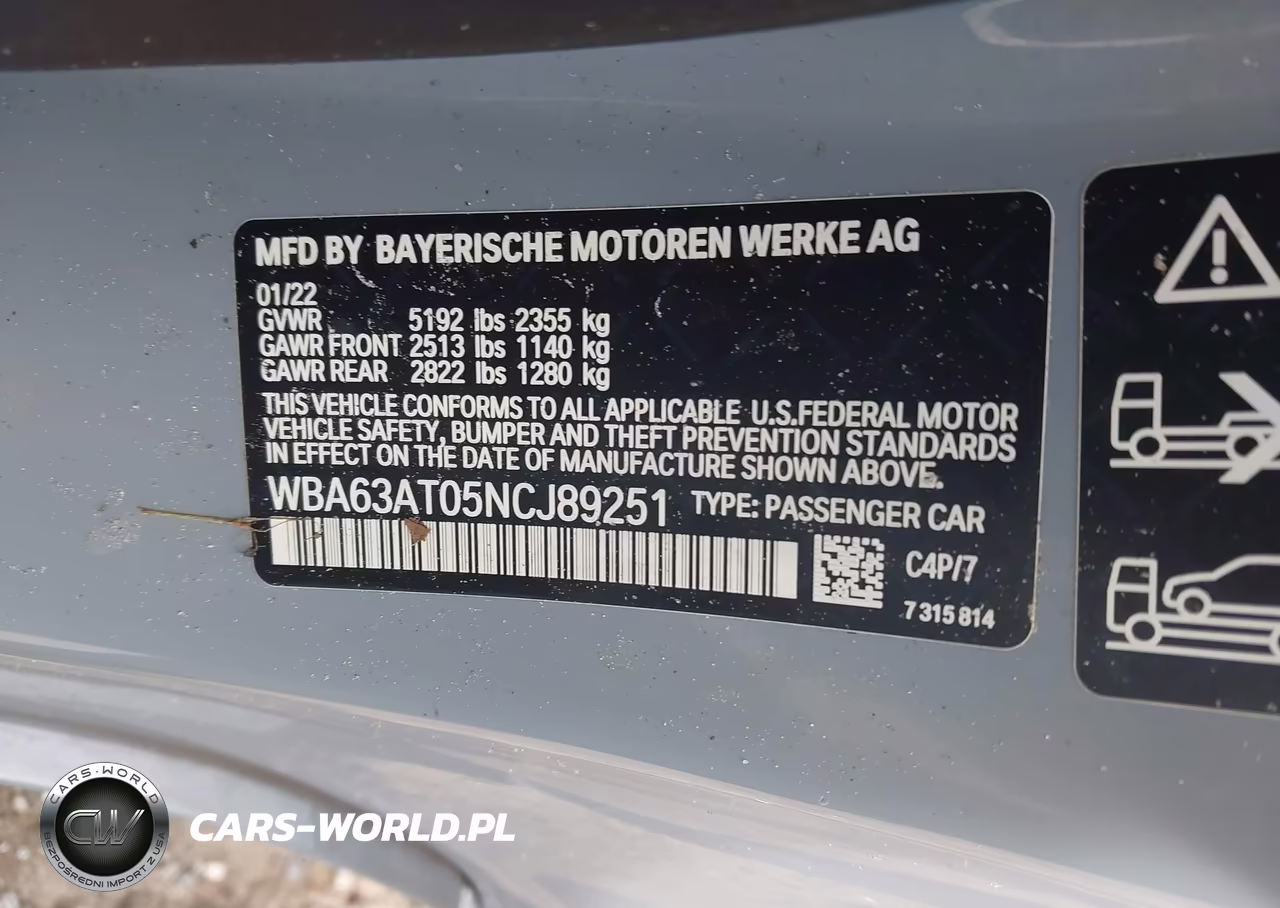 2022 BMW M440I xDrive VIN:WBA63AT05NCJ89251 - 9