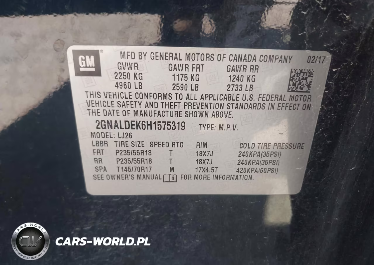 2017 Chevrolet Equinox Premier VIN:2GNALDEK6H1575319 - 9