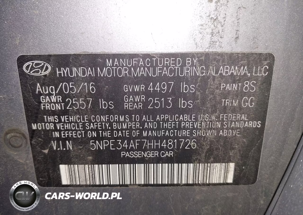 2017 Hyundai Sonata Limited VIN:5NPE34AF7HH481726 - 9