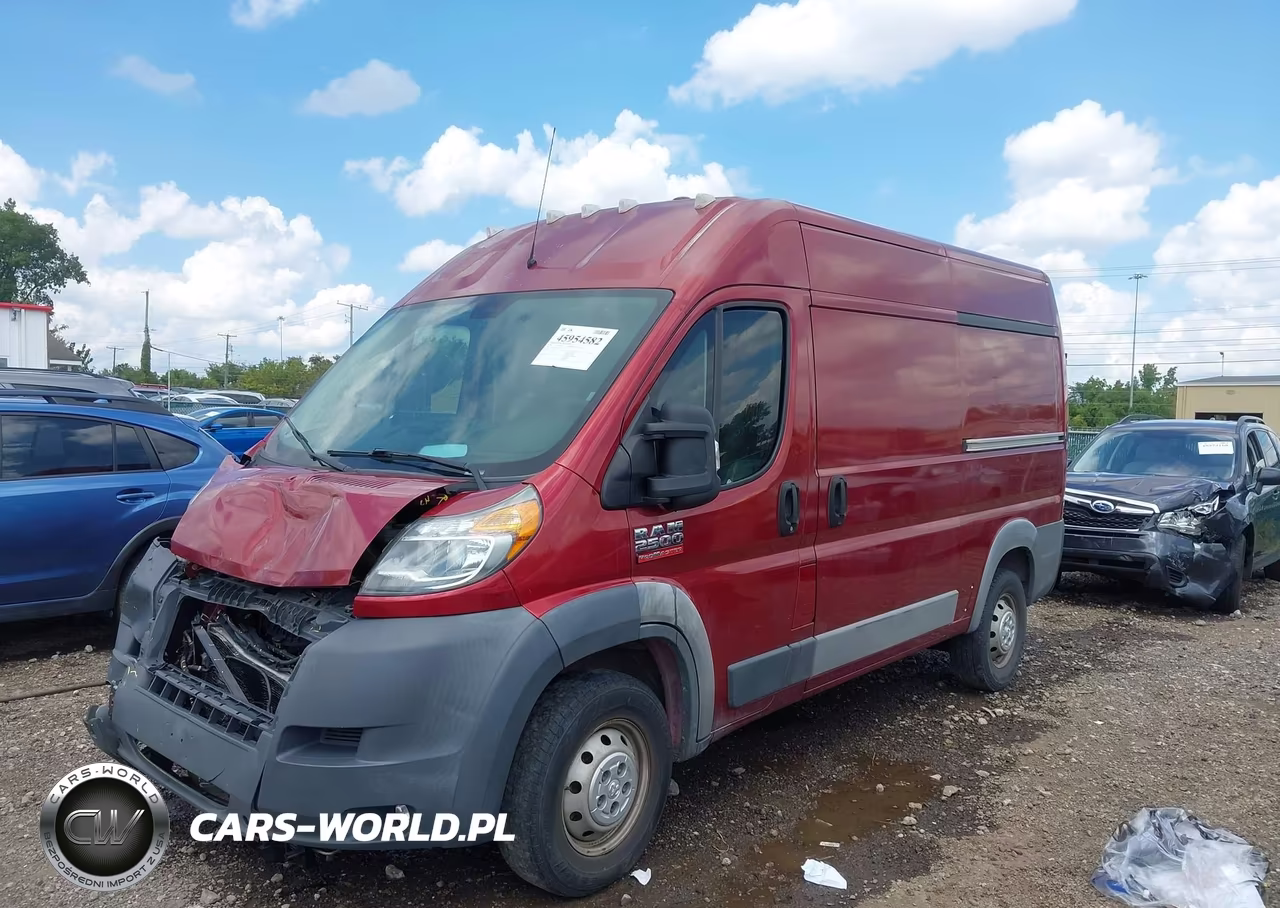 2016 Ram Promaster 2500 High Roof VIN:3C6TRVCG6GE101271 - 2