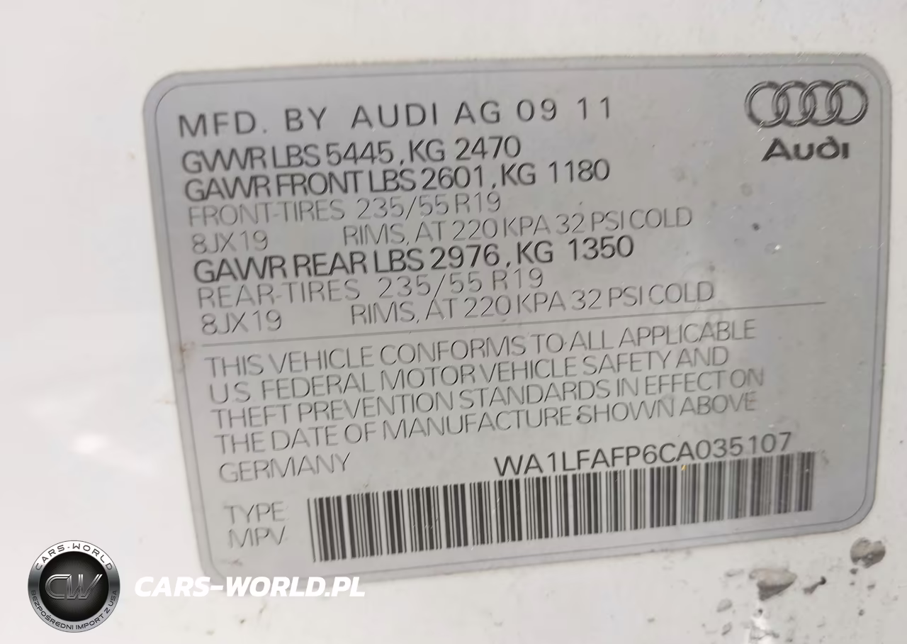 2012 Audi Q5 2.0T Premium VIN:WA1LFAFP6CA035107 - 9