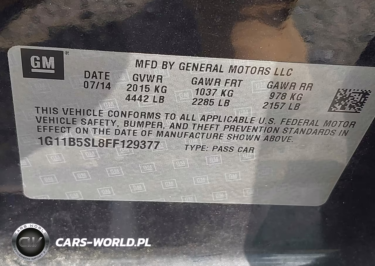 2015 Chevrolet Malibu Ls VIN:1G11B5SL8FF129377 - 9