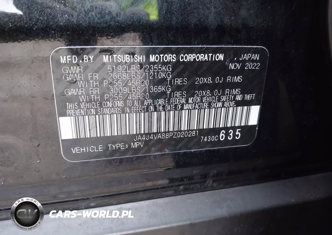 2023 Mitsubishi Outlander Sel 2.5 S-Awc-Sel 40Th Anniversary S-Awc-Sel Black Edition S-Awc VIN:JA4J4VA88PZ020281 - 9