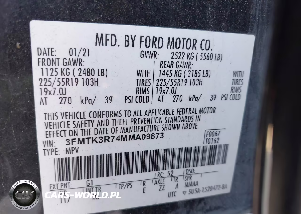 2021 Ford Mustang Mach-E Premium VIN:3FMTK3R74MMA09873 - 9