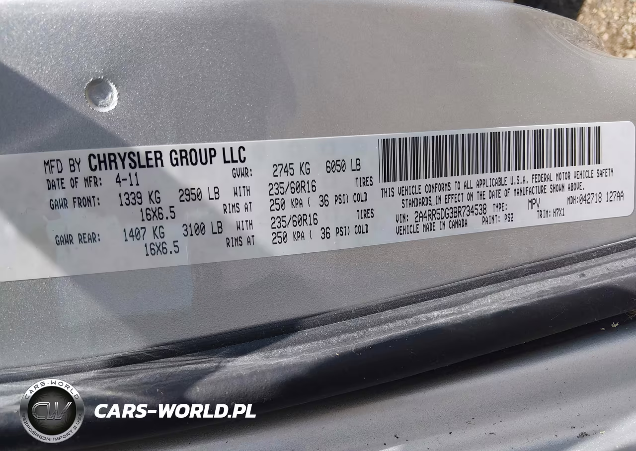 2011 Chrysler Town & Country Touring VIN:2A4RR5DG3BR734538 - 9