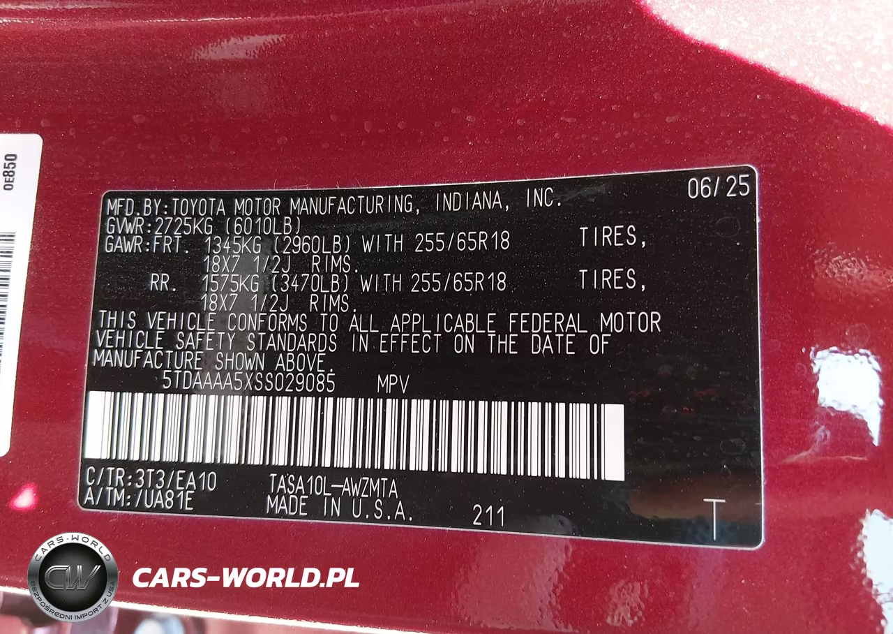 2025 Toyota Grand Highlander Xle VIN:5TDAAAA5XSS029085 - 9