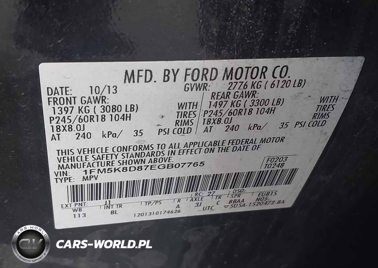 2014 Ford Explorer Xlt VIN:1FM5K8D87EGB07765 - 9