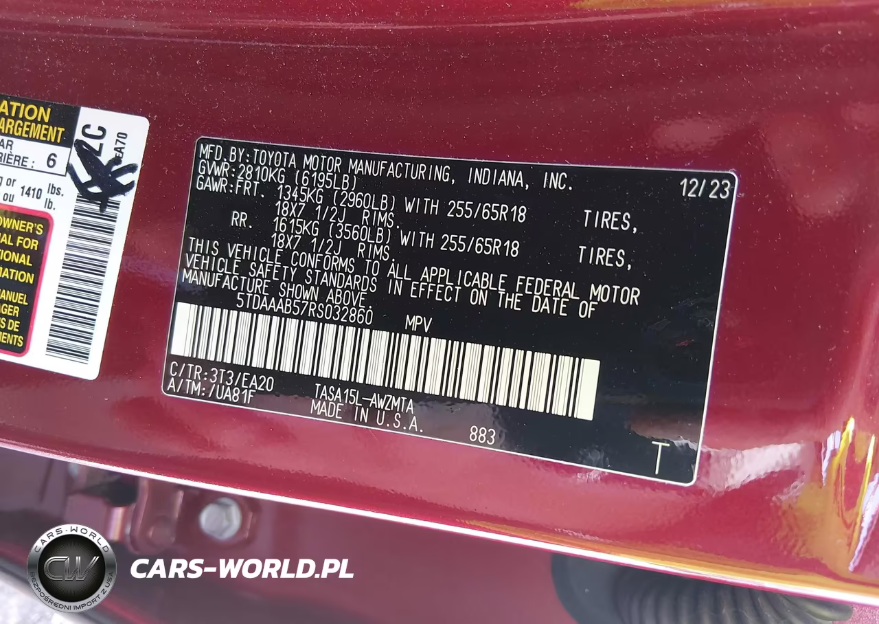 2024 Toyota Grand Highlander Xle VIN:5TDAAAB57RS032860 - 9
